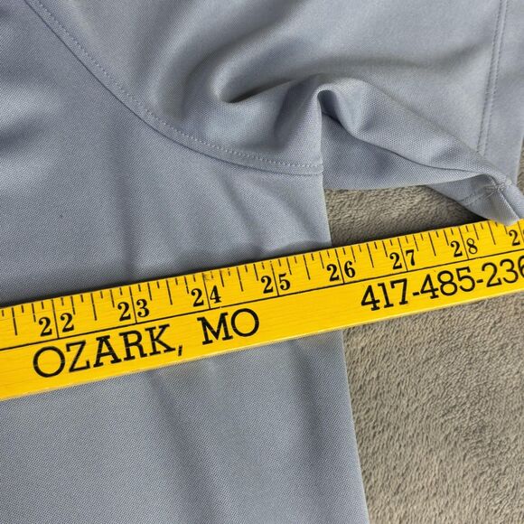 Nike Dri-FIT Shirt Mens 2XL Light Blue Short Sleeve Henley Raglan Athletic Golf - Picture 4 of 9